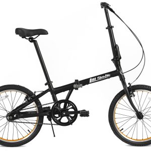 FabricBike Folding Vouwfiets - Matte Black & Orange (789555073553)