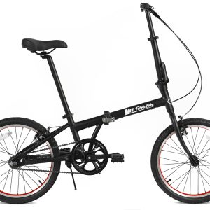 FabricBike Folding Vouwfiets - Matte Black & Red (789555073522)