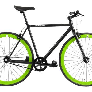 Fixie Fiets FabricBike Mat Zwart & Groen (789555074048)