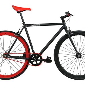 Fixie Fiets FabricBike Matte Black & Red 2.0 (789555074192)