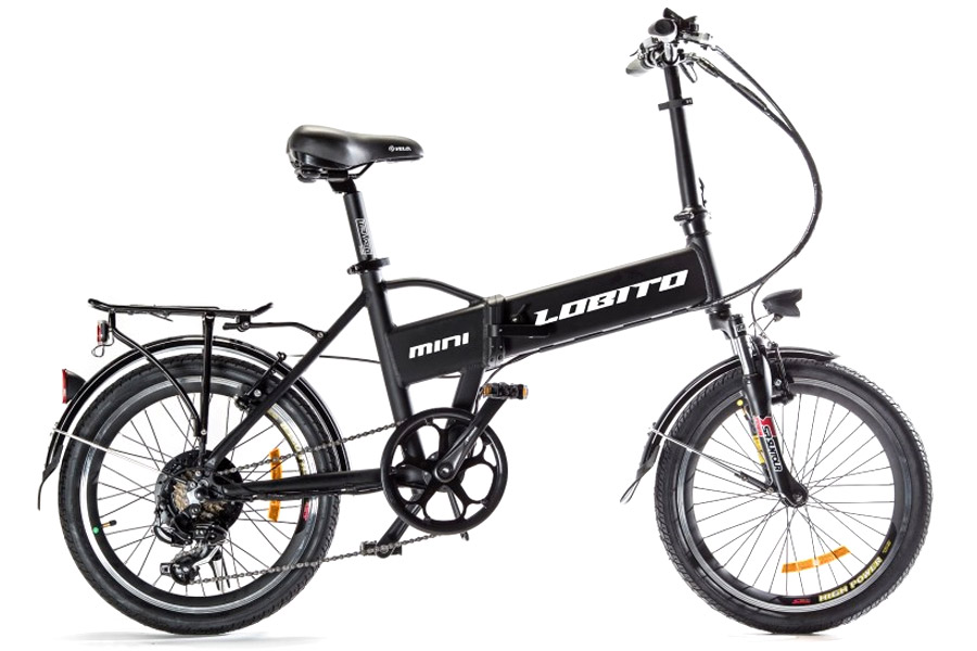 Lobito Mini Elektrische vouwfiets - Zwart (8437020312073)