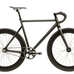 Santafixie Raval Fixie Fiets - Matte Black 60mm 3 Speeds